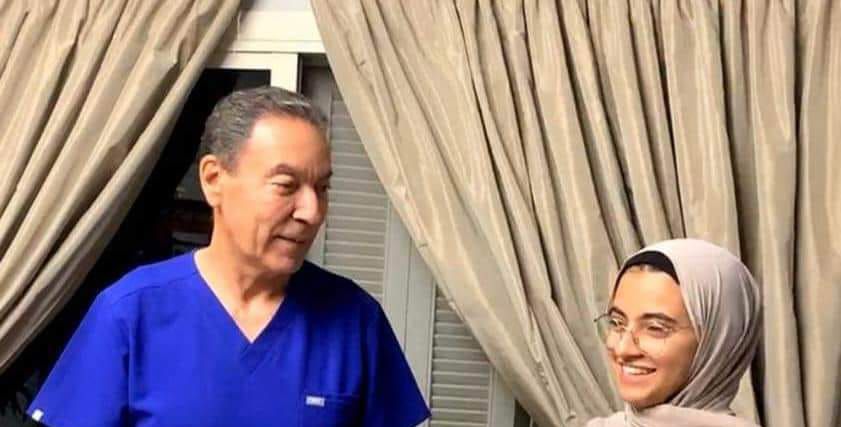 الطالبة منة الله مع هاني الناظر