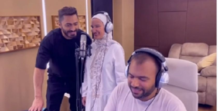 تامر حسني مع مريم النجدي