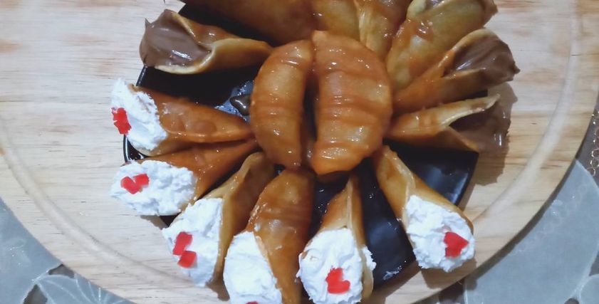 قطايف بالكريم شانتيه
