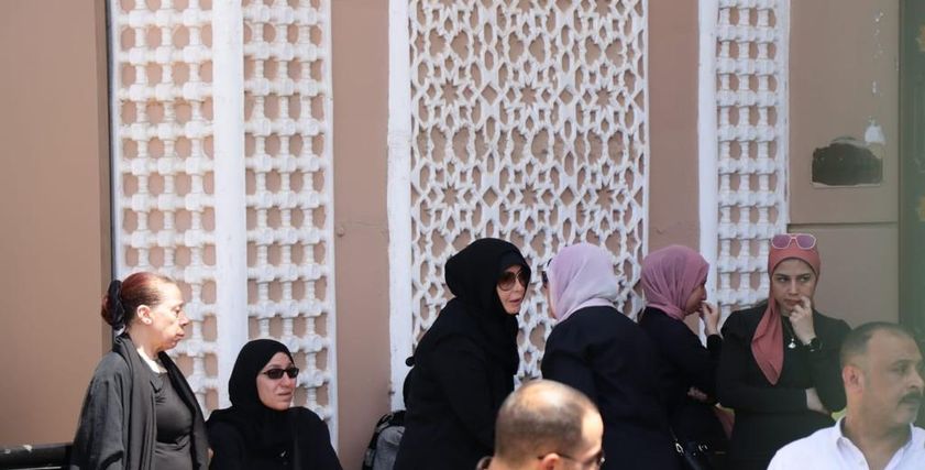 ميرفت أمين في جنازة نجل حسن يوسف