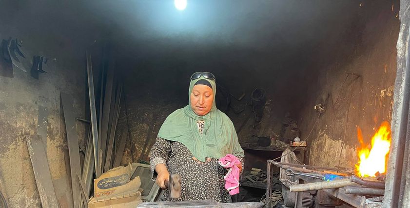 الأسطى نعمة اول حدادة في كفر الشيخ