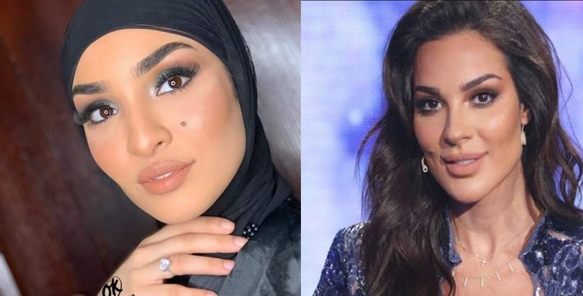 نادين نجيم وشبيهتها