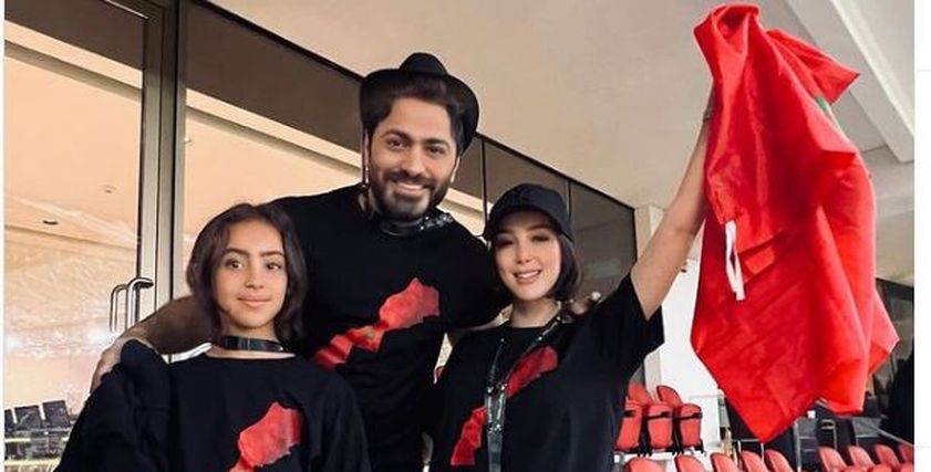 تامر حسني وبسمة بوسيل