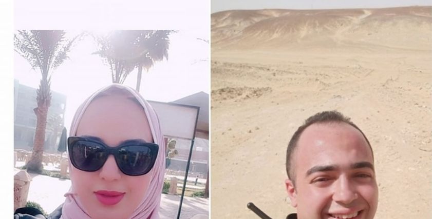 الشهيد مصطفى عثمان وشقيقته 