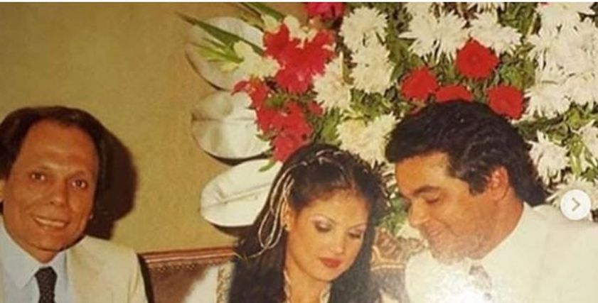 حفل زفاف الفنان مصطفى متولي وبجواره الزعيم