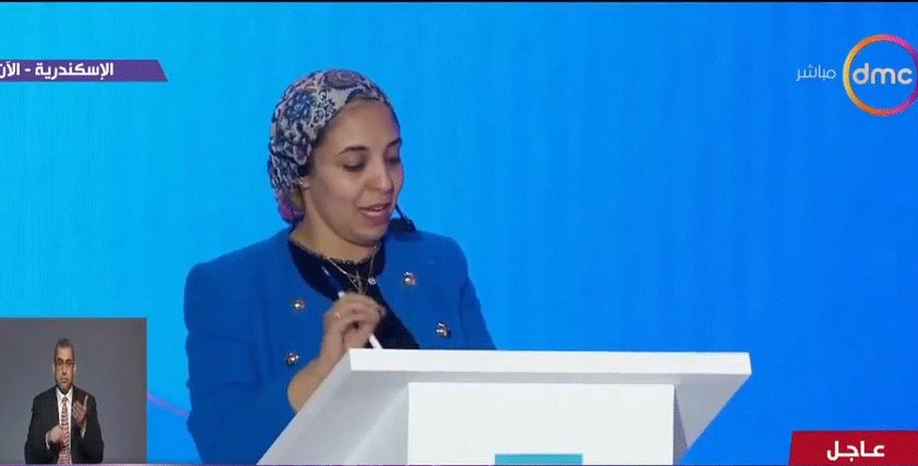عهود وافي بالمؤتمر الوطني للشباب