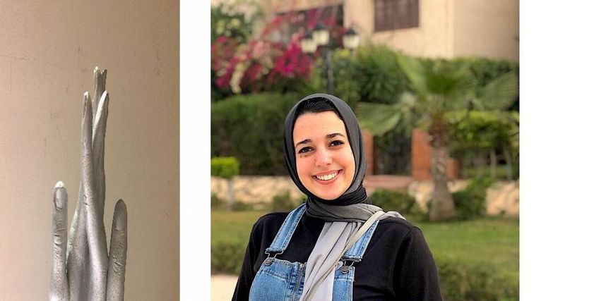 نورين سعيد صاحبة مشروع لعمل مجسمات