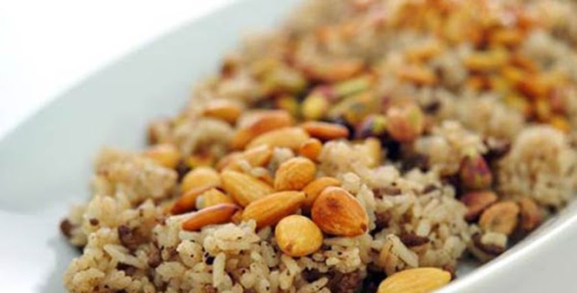 أرز بالمكسرات