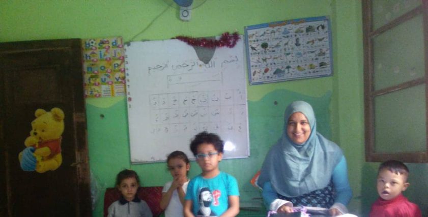 شيماء افتتحت حضانة من أجل الأطفال الفقراء