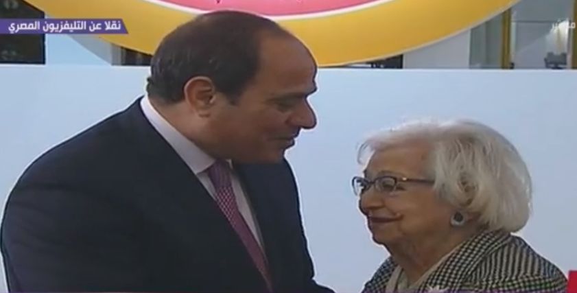 ليندا سليمان والرئيس عبدالفتاح السيسي