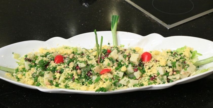 سلطة فاصوليا بالبطاطس