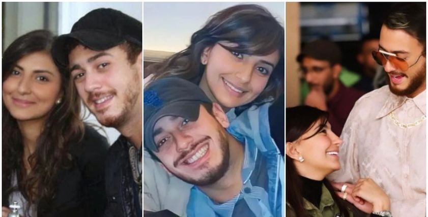 سعد لمجرد وزوجته غيثة العلاكي