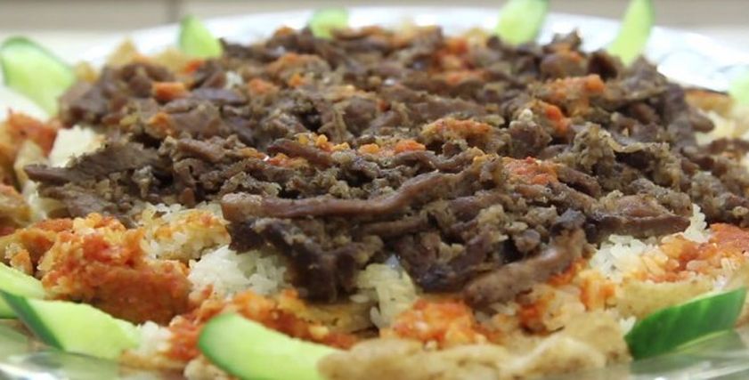 طريقة عمل فتة شاورما لحمة