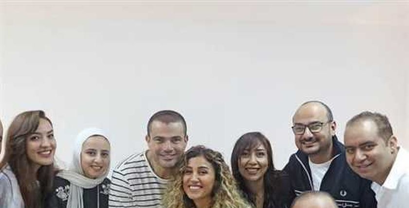 عمرو دياب ودينا الشربيني