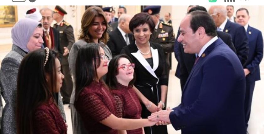 مريم وجيه مع الرئيس السيسي