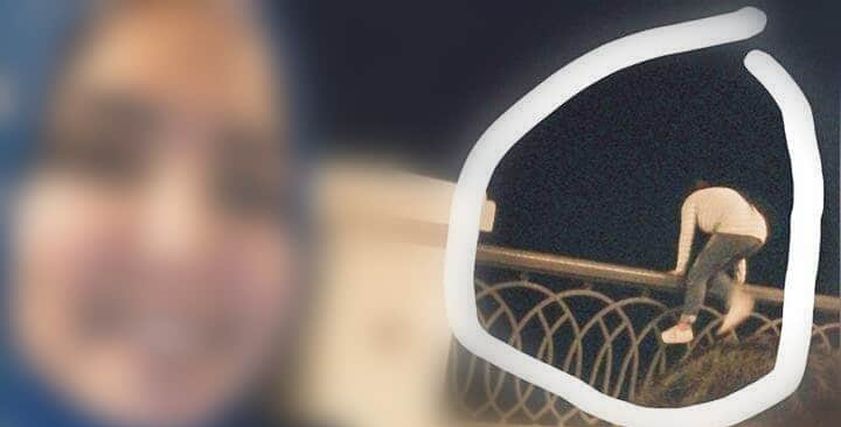 سقوط فتاة من أعلى كوبري