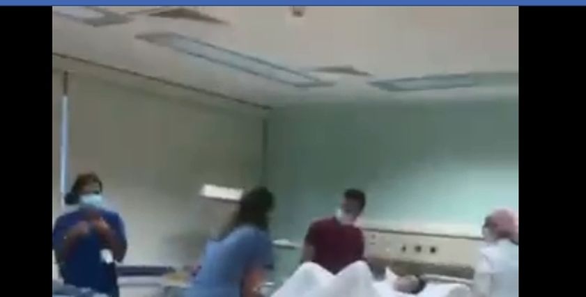 لحظة وضع أم لمولودتها خلال إنفجار بيروت