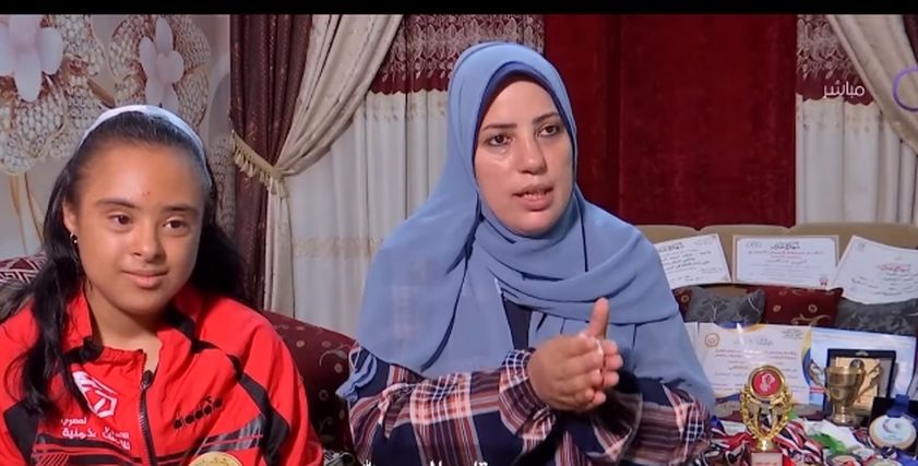 الطفلة شهد ووالدتها