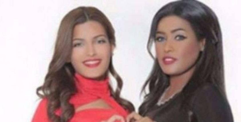 الفنانة السعودية وابنتها حسنا
