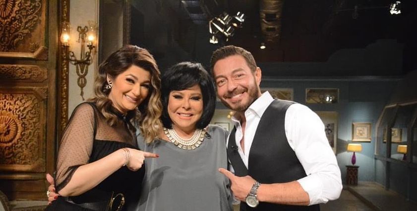 احمد زاهر وزوجته وإسعاد يونس
