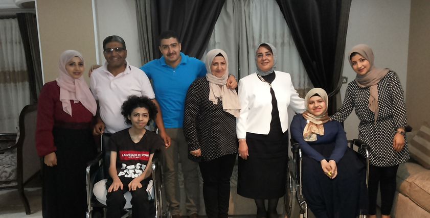 مايسة شوقي مع المتفوقين ذوي الاعاقة