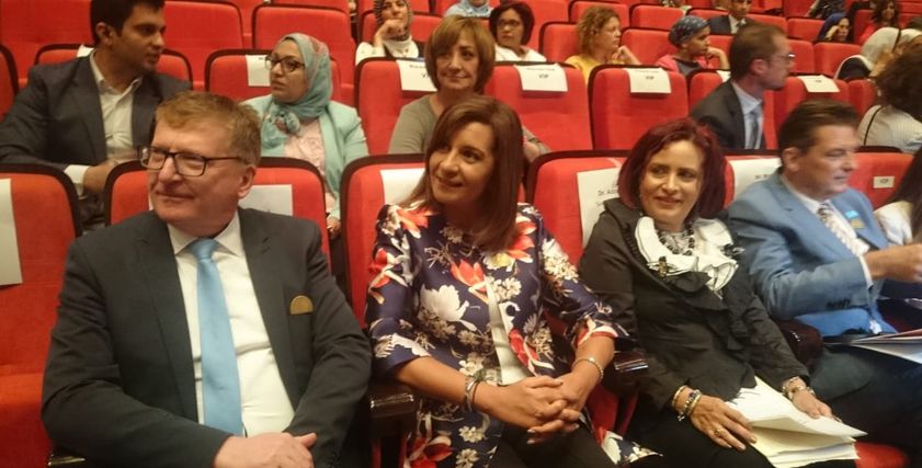 المسئؤلون المشاركون في المؤتمر الصحفي لعرض نتائج حملة