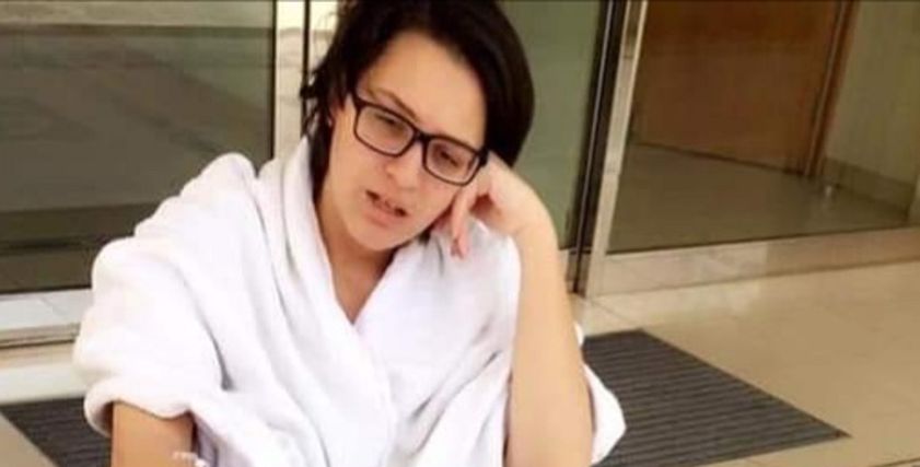 أميرة أثناء فترة مرضها