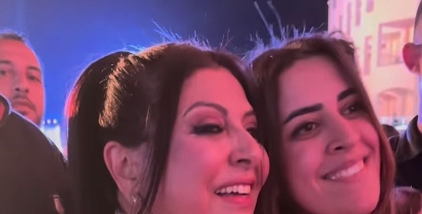 هالة صدقي في حفل عمرو دياب