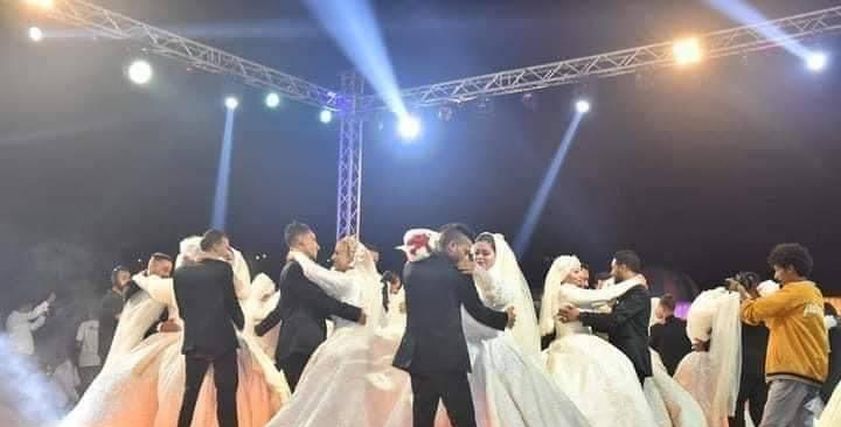 حفل زفاف 110 عرسان بأسيوط