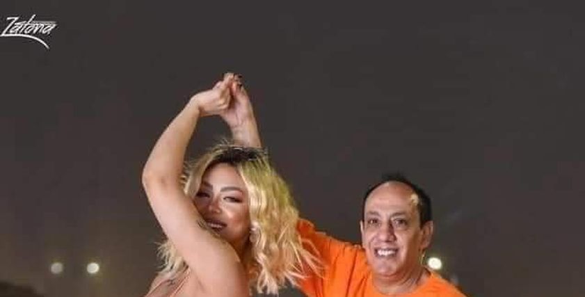 هدير عبد الرازق وزوجها