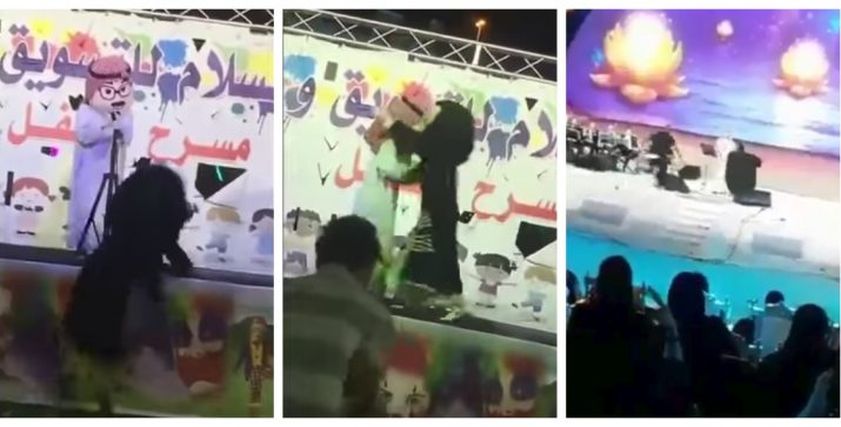 لحظة احتضان ماجد المهندس