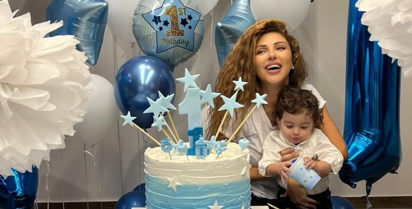 ميريام فارس تحتفل بعيد ميلاد نجلها