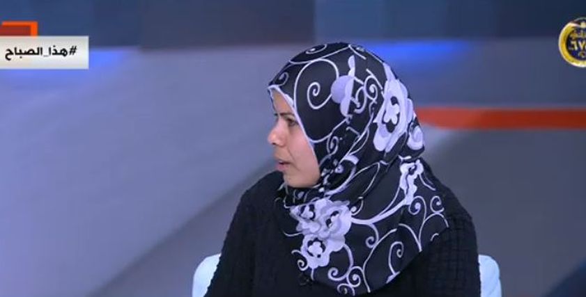 السيدة سماح العربي أرملة الشهيد محمد إسماعيل