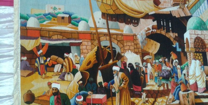 صورة لصناعة السجاد والكليم بفوه كفر الشيخ