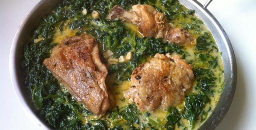 صينية سبانخ بالدجاج- تعبيرية