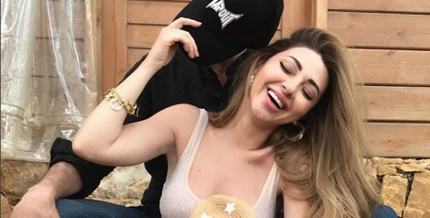 ميريام فارس مع أسرتها 
