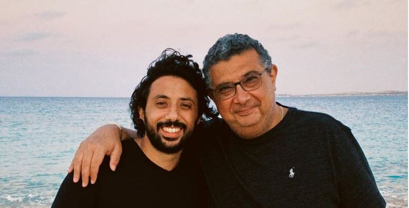 الفنان ماجد الكدواني وابنه يوسف