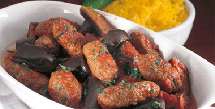 طبق كفتة الباذنجان