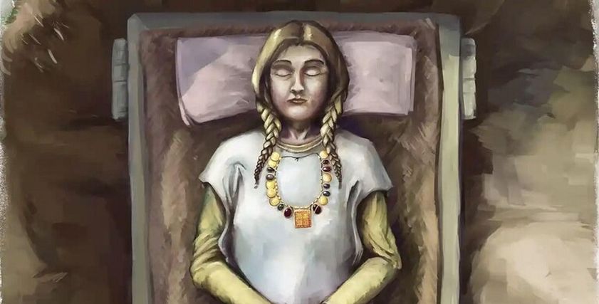 رسم توضيحي للمقبرة