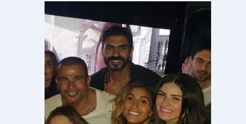 عيد ميلاد عمرو دياب ودينا الشربيني