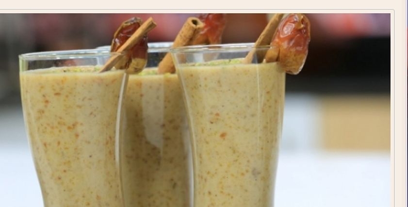موز باللبن