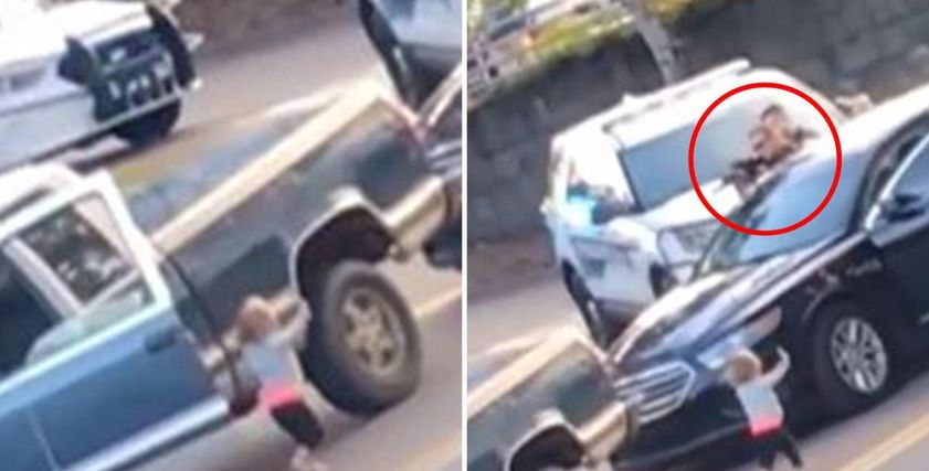 طفلة تسلم نفسها للشرطة