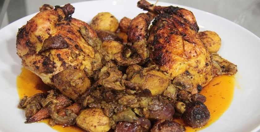 طريقة عمل دجاج مشوي بالأفوكادو