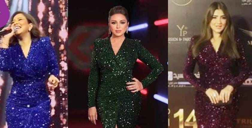 الفنانة أنغام والفنانة شيرين والفنانة مي عمر