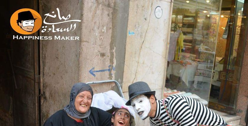 محمد سعيد أثناء عرضه في الشارع