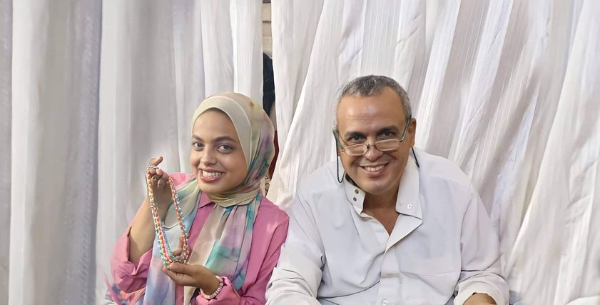 ندى ووالدها