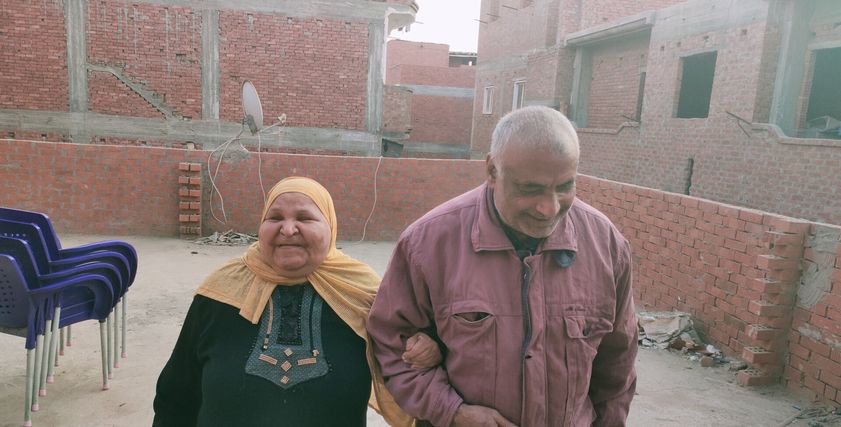 كريمة والسيد زوجين مكفوفين بالمنوفية