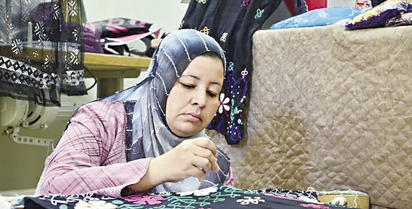 سيدة من إحدى ورش التدريب