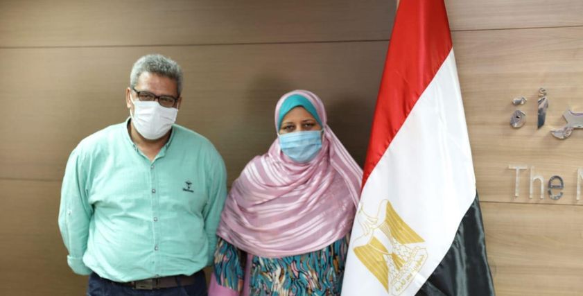 سيدة القطار خلال تكريمها اليوم بالمجلس القومي للمرأة