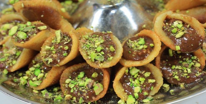 القطايف بالنوتيلا